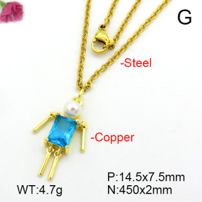 Fashion Copper Necklace  F7N400769baka-L017