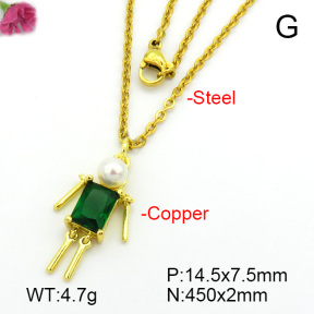 Fashion Copper Necklace  F7N400770baka-L017