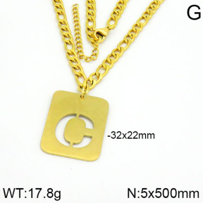 Stainless Steel Necklace  2N2000386ahjb-611