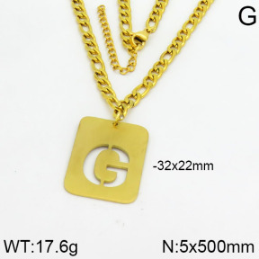 Stainless Steel Necklace  2N2000390ahjb-611