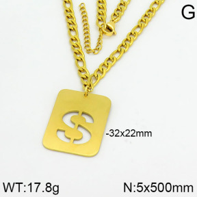 Stainless Steel Necklace  2N2000402ahjb-611