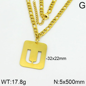 Stainless Steel Necklace  2N2000404ahjb-611