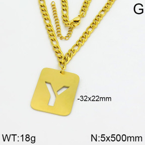 Stainless Steel Necklace  2N2000408ahjb-611