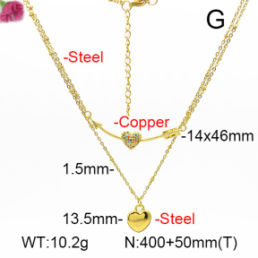 Fashion Copper Necklace  F7N400774baka-L017