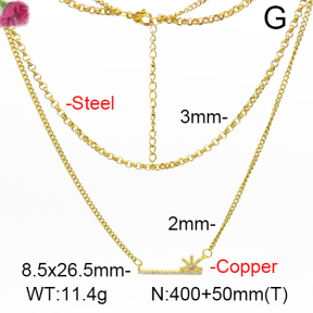 Fashion Copper Necklace  F7N400776aajl-L017