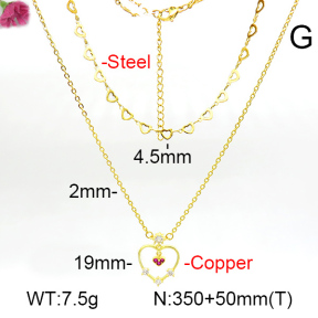Fashion Copper Necklace  F7N400780aajl-L017