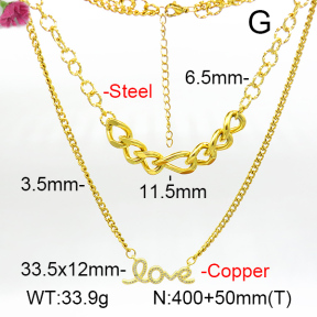Fashion Copper Necklace  F7N400782aajl-L017
