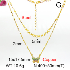 Fashion Copper Necklace  F7N400784bbov-L017