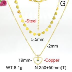 Fashion Copper Necklace  F7N400787aajl-L017