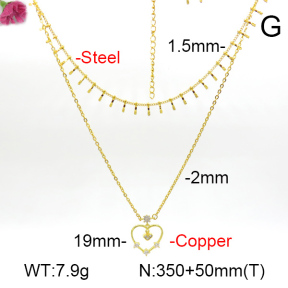 Fashion Copper Necklace  F7N400788aajl-L017