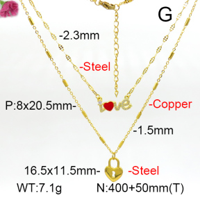 Fashion Copper Necklace  F7N400792aajl-L017