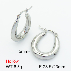 Handmade Polished  U Shape  Stainless Steel Earrings  7E2000069bbno-G034