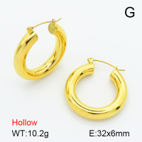 Handmade Polished  Ring  Stainless Steel Earrings  7E2000088bhim-G034