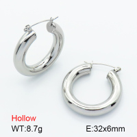 Handmade Polished  Ring  Stainless Steel Earrings  7E2000089bhva-G034