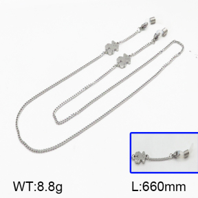 SS Bear Glasses Chains  TAC500012bhia-656