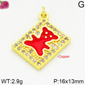 Fashion Copper Bear Pendants  TP2000001bbml-J111