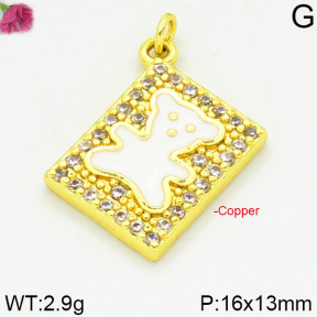 Fashion Copper Bear Pendants  TP2000002bbml-J111