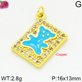 Fashion Copper Bear Pendants  TP2000003bbml-J111