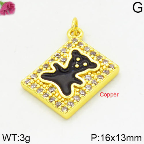 Fashion Copper Bear Pendants  TP2000005bbml-J111