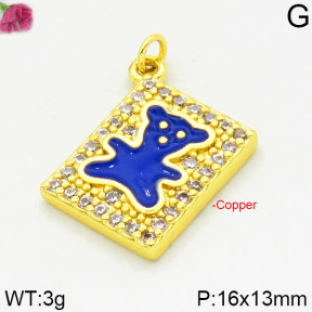 Fashion Copper Bear Pendants  TP2000006bbml-J111