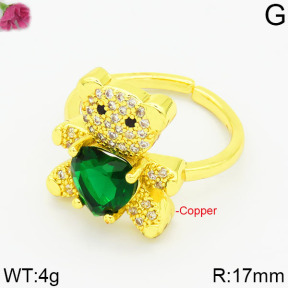 Fashion Copper Bear Rings  TR2000008bbov-J111