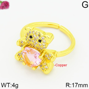 Fashion Copper Bear Rings  TR2000009bbov-J111