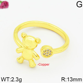 Fashion Copper Bear Rings  TR2000011vbnb-J111