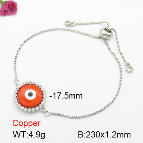 shell synthesis & Zirconia  Fashion Copper Bracelet  F7B300080vbll-G030