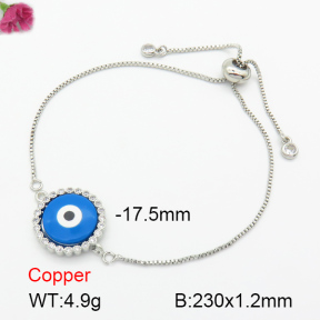 shell synthesis & Zirconia  Fashion Copper Bracelet  F7B300088vbll-G030