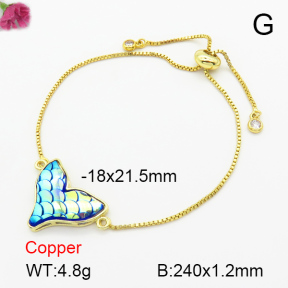 Resin  Fashion Copper Bracelet  F7B400327avja-G030