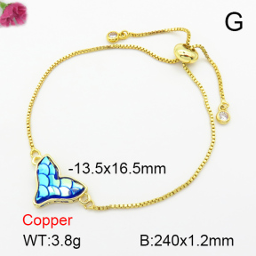 Resin  Fashion Copper Bracelet  F7B400329avja-G030