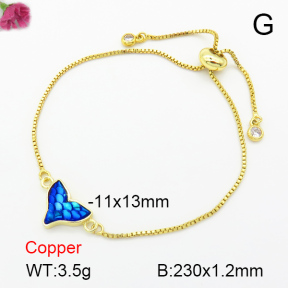 Resin  Fashion Copper Bracelet  F7B400331avja-G030
