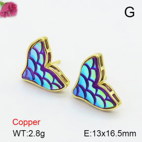Resin  Fashion Copper Earrings  F7E400265vbmb-G030