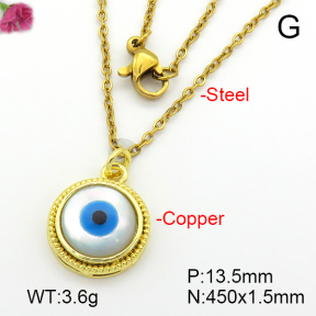 Shell  Fashion Copper Necklace  F7N300183baka-G030