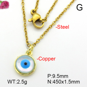 Shell  Fashion Copper Necklace  F7N300184baka-G030