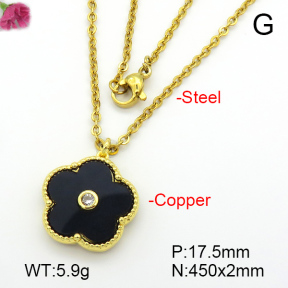 Resin  Fashion Copper Necklace  F7N400805aajl-G030