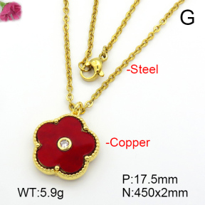 Resin  Fashion Copper Necklace  F7N400807aajl-G030