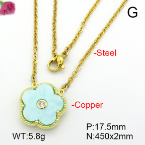 Resin  Fashion Copper Necklace  F7N400814aajl-G030