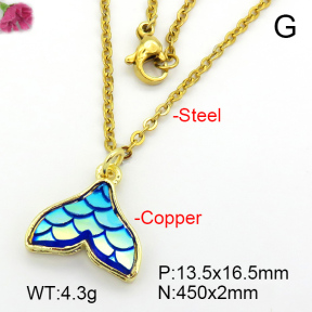 Resin  Fashion Copper Necklace  F7N400831avja-G030