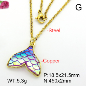Resin  Fashion Copper Necklace  F7N400833avja-G030