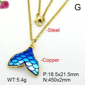 Resin  Fashion Copper Necklace  F7N400834avja-G030