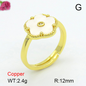 Resin  Fashion Copper Ring  F7R400379ablb-G030