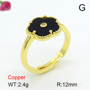 Resin  Fashion Copper Ring  F7R400380ablb-G030