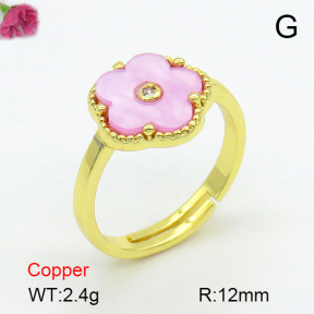 Resin  Fashion Copper Ring  F7R400381ablb-G030