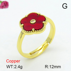 Resin  Fashion Copper Ring  F7R400382ablb-G030