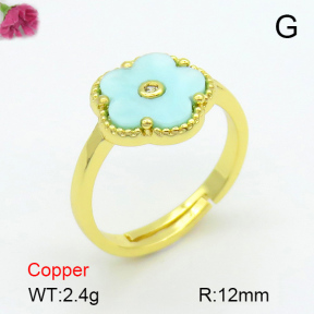 Resin  Fashion Copper Ring  F7R400384ablb-G030