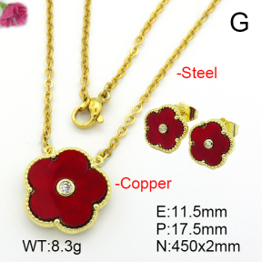 Resin  Fashion Copper Sets  F7S001033bhbl-G030