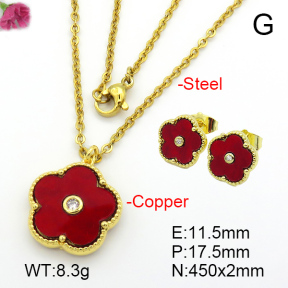 Resin  Fashion Copper Sets  F7S001037bhbl-G030