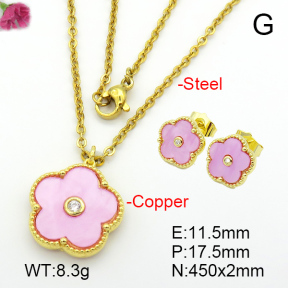 Resin  Fashion Copper Sets  F7S001040bhbl-G030