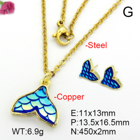 Resin  Fashion Copper Sets  F7S001062vbpb-G030